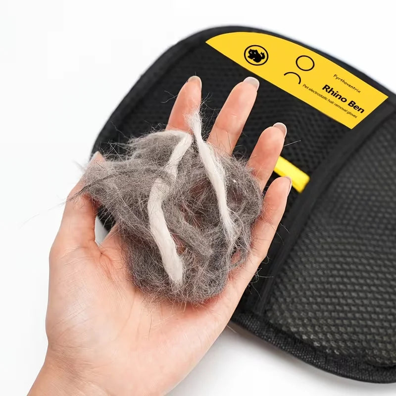Pet Hair Cleaning And Collection Gloves Pet Double-sided Multi-functional Beauty Glove Tool Reduce The Pressure Of Pet Ownership