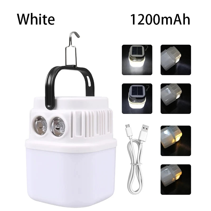10W LED Portable Camping Light Built-in 1800mAh Battery USB Rechargeable Tent Lantern Outdoor Hiking Night Hanging Camping Lamp
