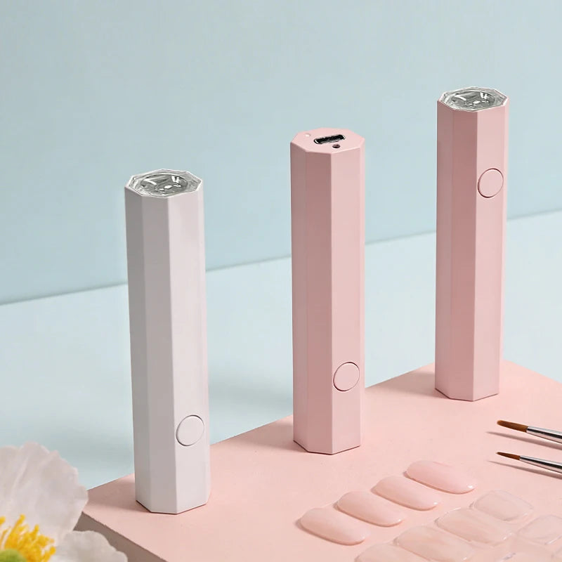 Portable Handheld UV LED Nail Lamp USB Rechargeable Pen Shape Nail Dryer Quick Curing Light for Gel Polish Manicure And Nail Art