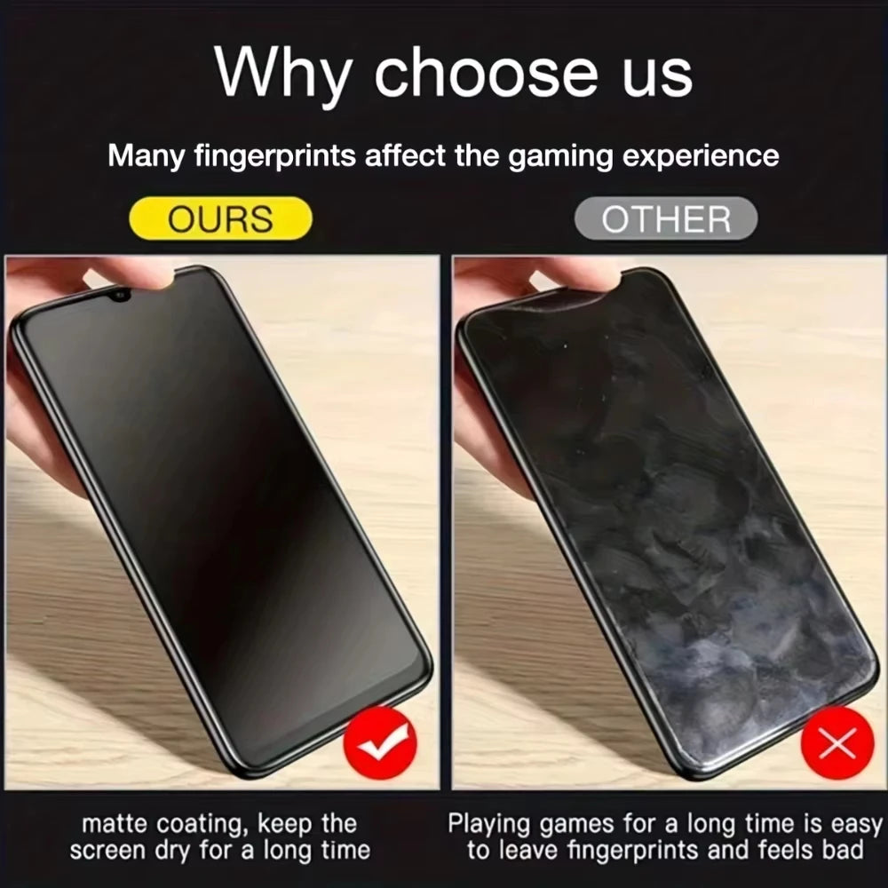 1-3PCS Matte Privacy Screen Protector For iPhone 17 Pro 18 14 15 13 11 12 16 Pro Max 8 7 Plus XR Air Soft Protective Glass Film