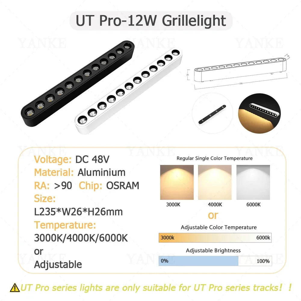 UT-Pro Series Magnetic Track Light LED Rail Lighting Spotlight Lamp Smart Tuya Zigbee Dimmable Ultra Thin Indoor Surface Mounted