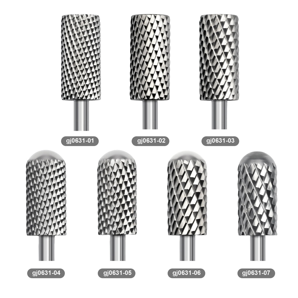 Small Barrel Tungsten Steel Carbide Nail Drill Bits Grinding Head Milling Cutter Machine Sander DIY Nails Tools 5.35mm Head