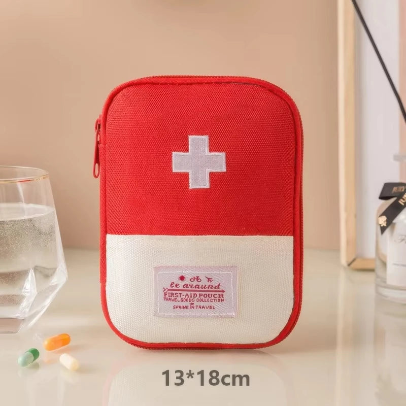 Travel Medicine Bag Pill Storage Pouch Outdoor Essentials Emergency Survival Bag Mini First-aid Kit Portable Home Storage Bag