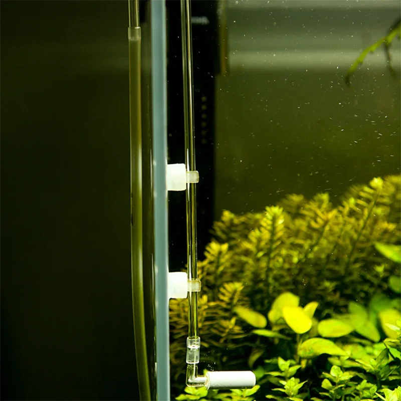 CO2 Diffuser Acrylic Tank Regulator CO2 Atomizer with Nano Diffuser Suction Cups Acrylic Aquarium Fish Tank Aquatic Accessories