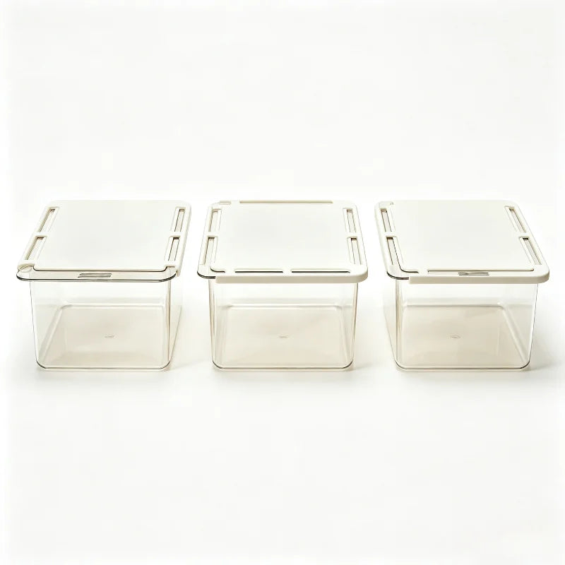 Transparent Bathroom Pull Out Storage Drawer Cotton Stick Makeup Organizer Under Mirror Cabinet Cosmetics Rack Divider Tool