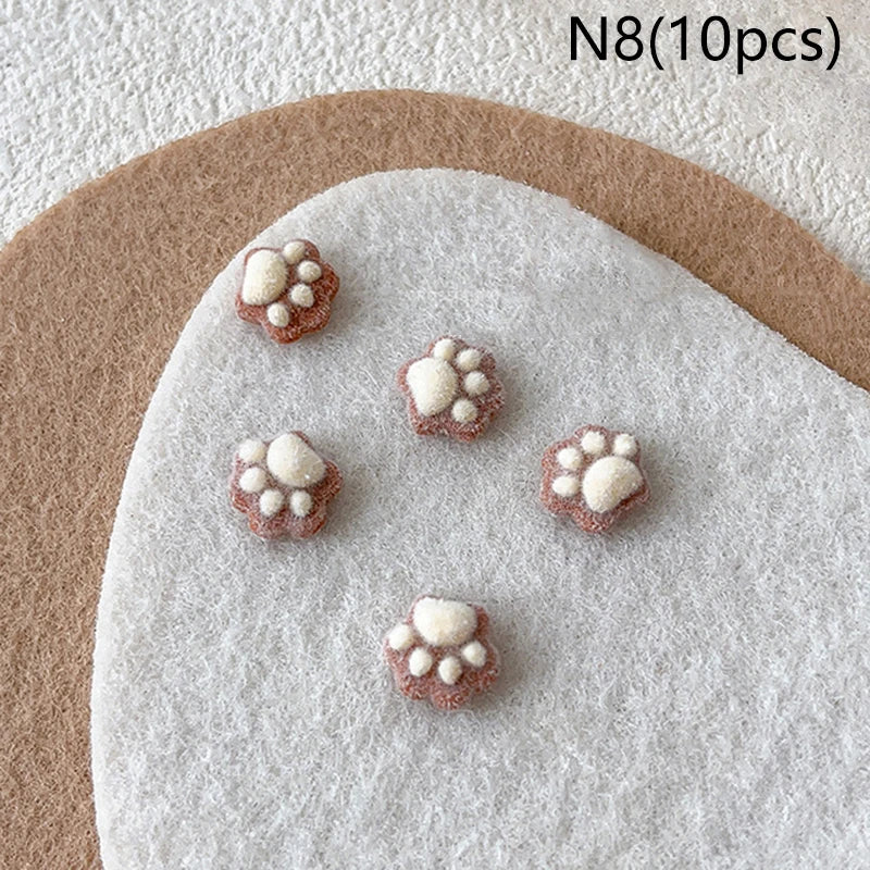 10pcs Nail Art Charms Resin Mini Cherry Strawberry Nail Art Flat Back Stone Figurines Scrapbook DIY Jewelry Decor Crafts