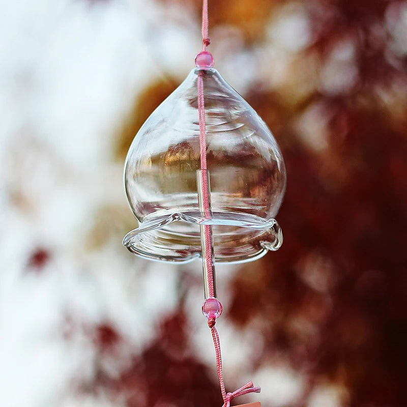 Japanese Style Glass Wind Chimes Outdoor Decorative Wind Bell Window Hanging Pendants Yard Garden Decoration Wind Chime