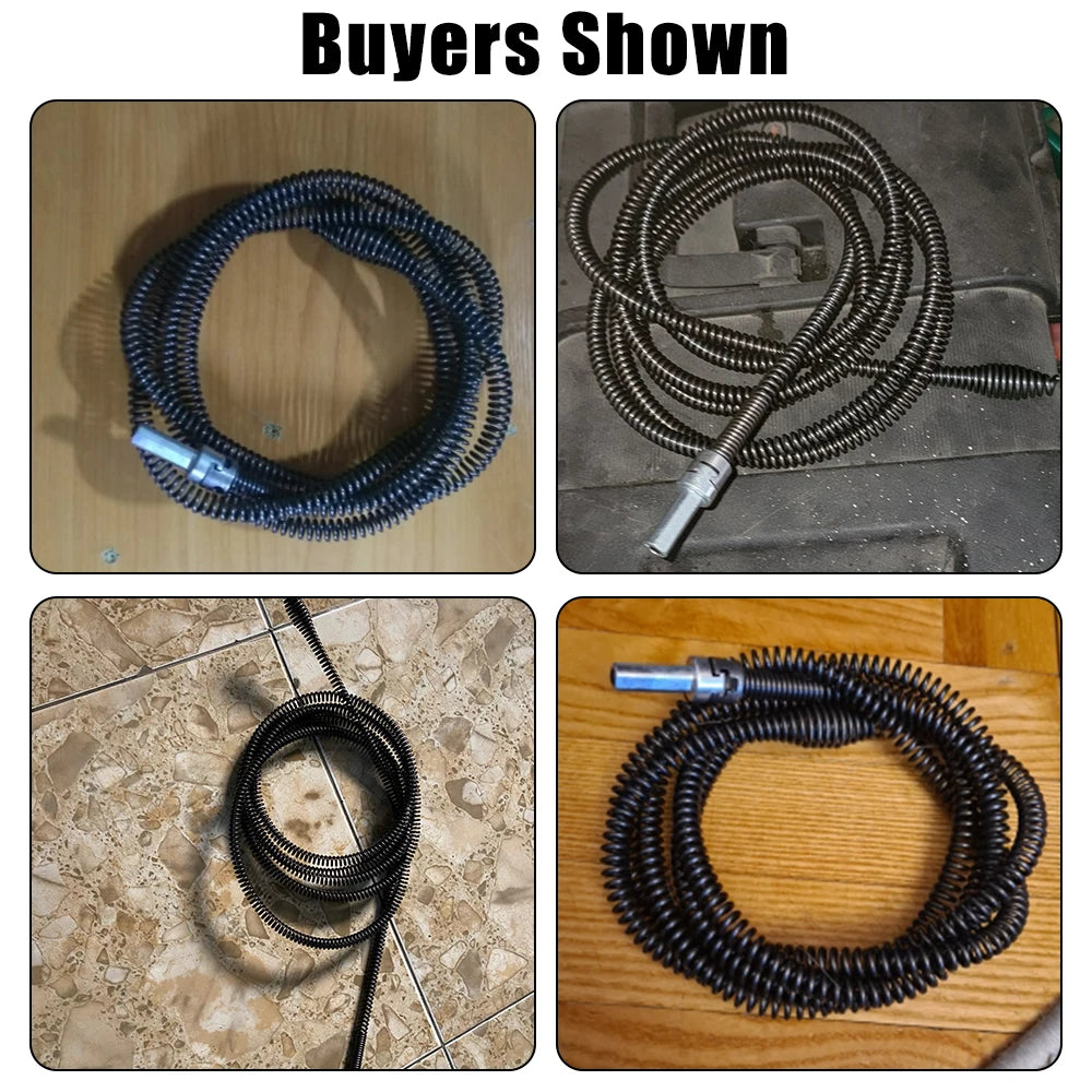 Bathroom Kitchen 1-3M Spring Pipe Sewer Unblocker Pipe Dredging Tool Sinks Basin Pipeline Clogged Remover Tools Drain Cleaner