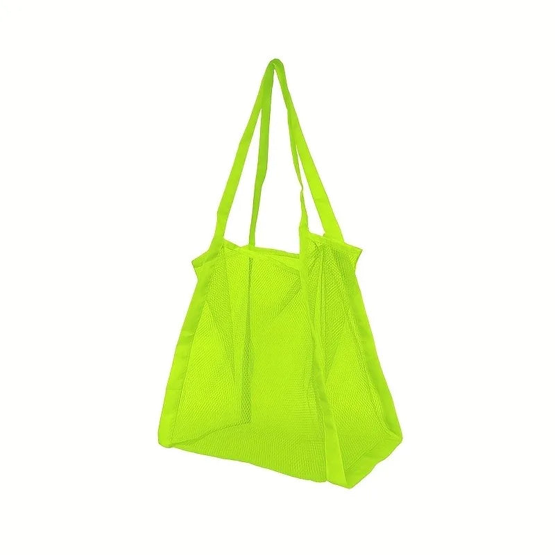 1/2/3Pcs Outdoor Protable Mesh Bag Handbag Kids Toys Storage Bags Swimming Large Beach Bag For Towels Cosmetic Makeup Organizer