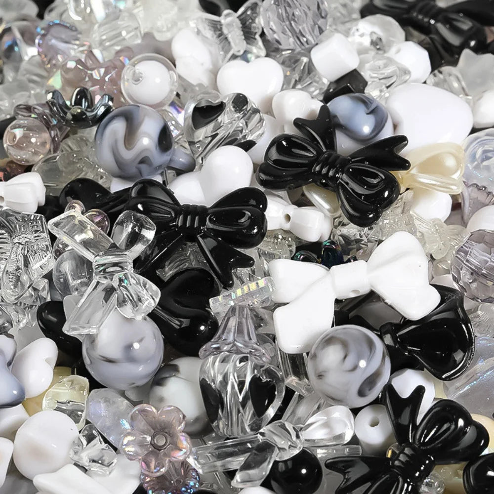 50g/pack Mixed Style Mixed Color Acrylic Loose Beads For Bracelet Necklace Jewelry Making Supplies DIY Handmade Accessory