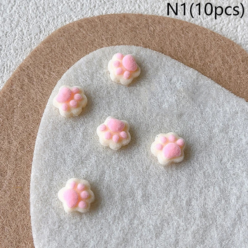 10pcs Nail Art Charms Resin Mini Cherry Strawberry Nail Art Flat Back Stone Figurines Scrapbook DIY Jewelry Decor Crafts