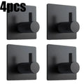 1/4Pcs Bathroom Robe Hooks Stainless Steel Towel Hanger Waterproof Hook Multi-Purpose Hanger Hook Door Bathroom Shower Kitchen