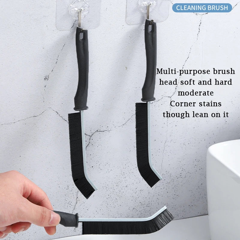 Alloy Household Gap Cleaning Brush Durable Hard Bristle Long Handle Cleaner Brush for Tile Joints Dead Angle Shower Floor Lines