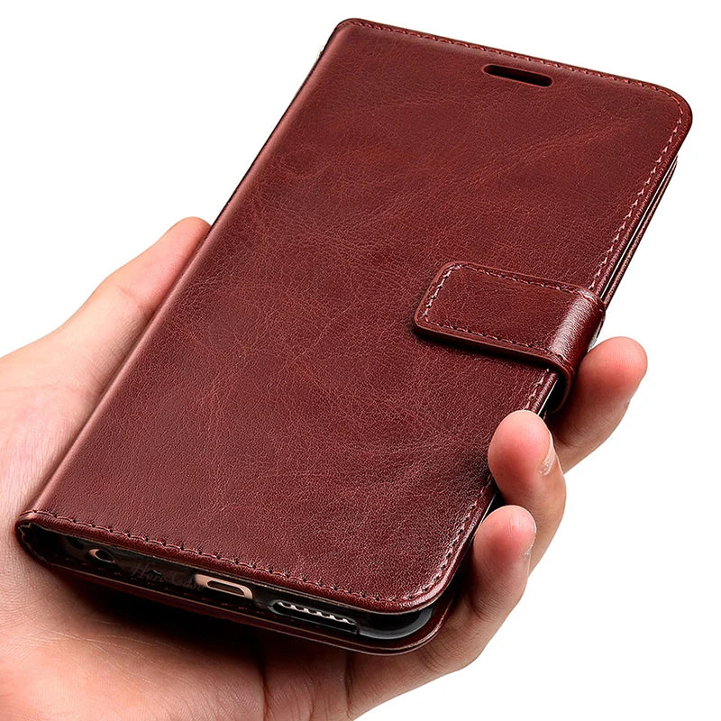 Magnetic Leather Wallet Case for iPhone 11 12 13 14 15 16 17 Pro Max Mini XR XS 8 7 6s 6 Plus SE 2020 5S Flip Card Holder Cover