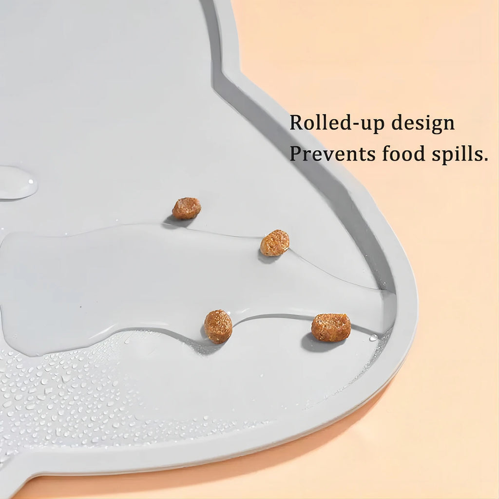 Silicone Pet Feeding Dog Cat Bowl Food Mat Non-Stick Waterproof Pet Food Feeding Pad Puppy Feeder Tray Water Cushion