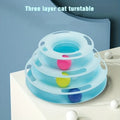 Cat Spinner, Cat Toys, Pet Supplies, Pet Toys, Cat-Entertaining Spinner, Three-Tier Cat Spinner Toy with Colorful Balls