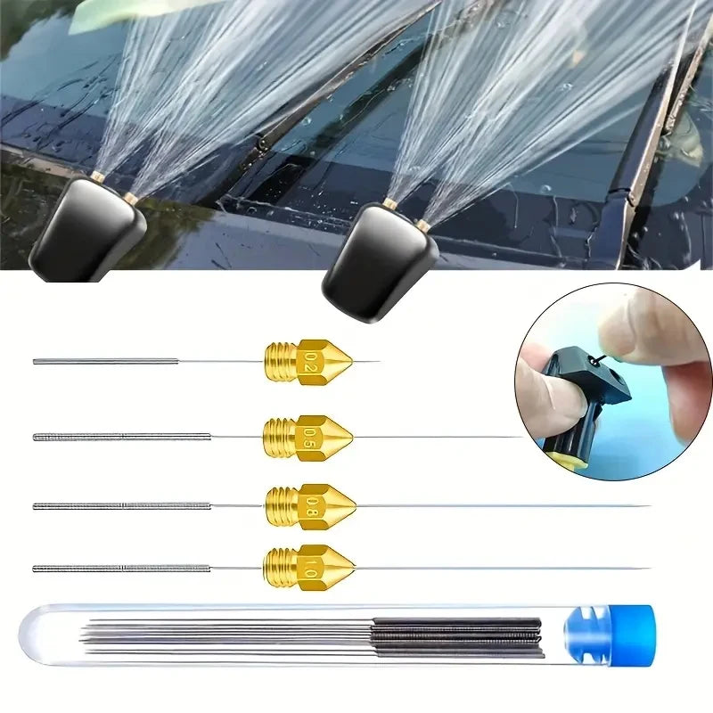 Stainless Steel Nozzle Cleaning Kit Anti-clogging Small Brush Pore Gap Cleaning Brush For Gas Stoves,Shower Head,3D Printer Jets