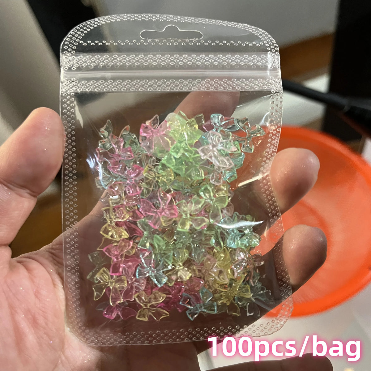 500-600pcs Bow Flower Nail Art Resin Decorations Mix Shapes Nail Charms Press on Manicure Supplies Jewelry Kawaii Accessories *&