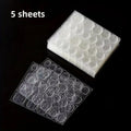 120/240Pcs Double-Sided Jelly Glue Press-On Nails High Viscosity Transparent Waterproof & Durable Matte Finish Fake Nails Glue