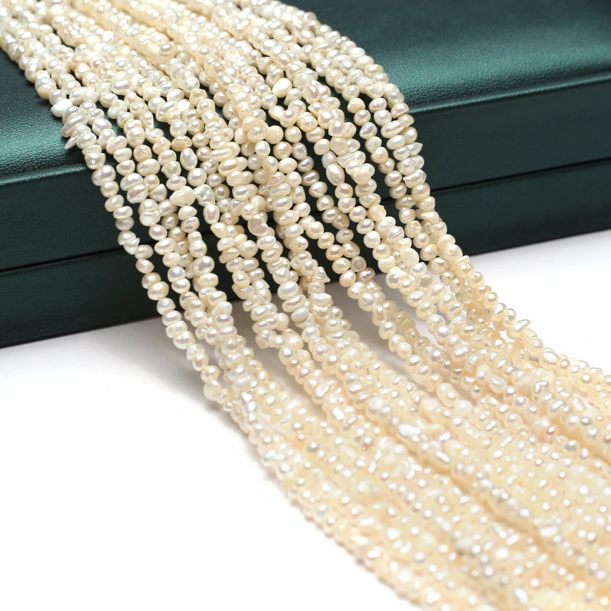 3-4mm Irregular Shape Natural Freshwater Pearl Loose Beads for Jewelry Making Supplies DIY Women Necklace Bracelet Accessories