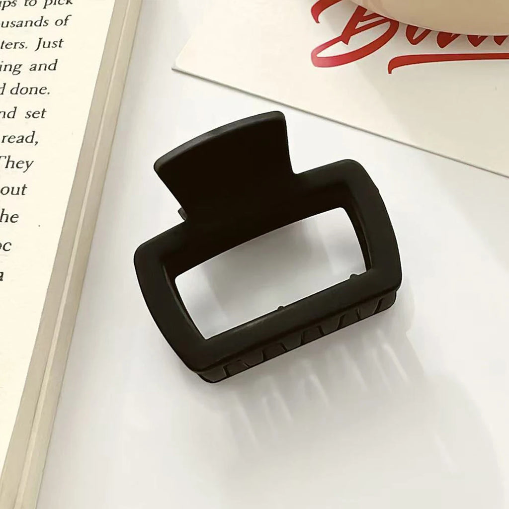 4pcs Women's Square Lightweight Hair Claw Clip Fashionable Elegant Hair Accessory Clip Suitable Hair Styling Makeup