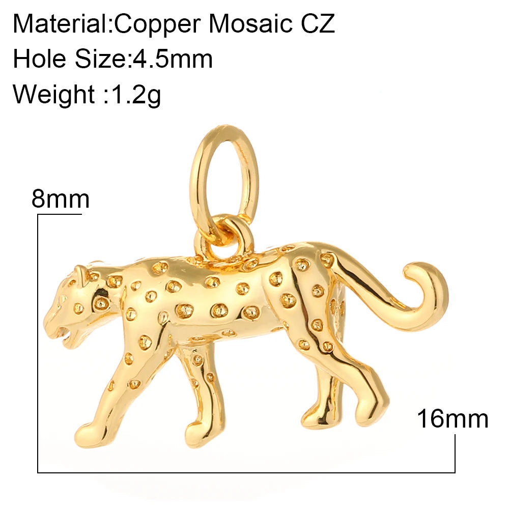 Cute Cherry Bee Charms for Jewelry Making Supplies Animals Plants Gold Color Snake Diy Earrings Necklace Bracelet High Quality