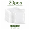 100\20PCS Clear Resealable Plastic Bags Mini Zip Seal Jewelry Pouches for Rings Earrings Necklaces Beads Coins DIY Craft Storage