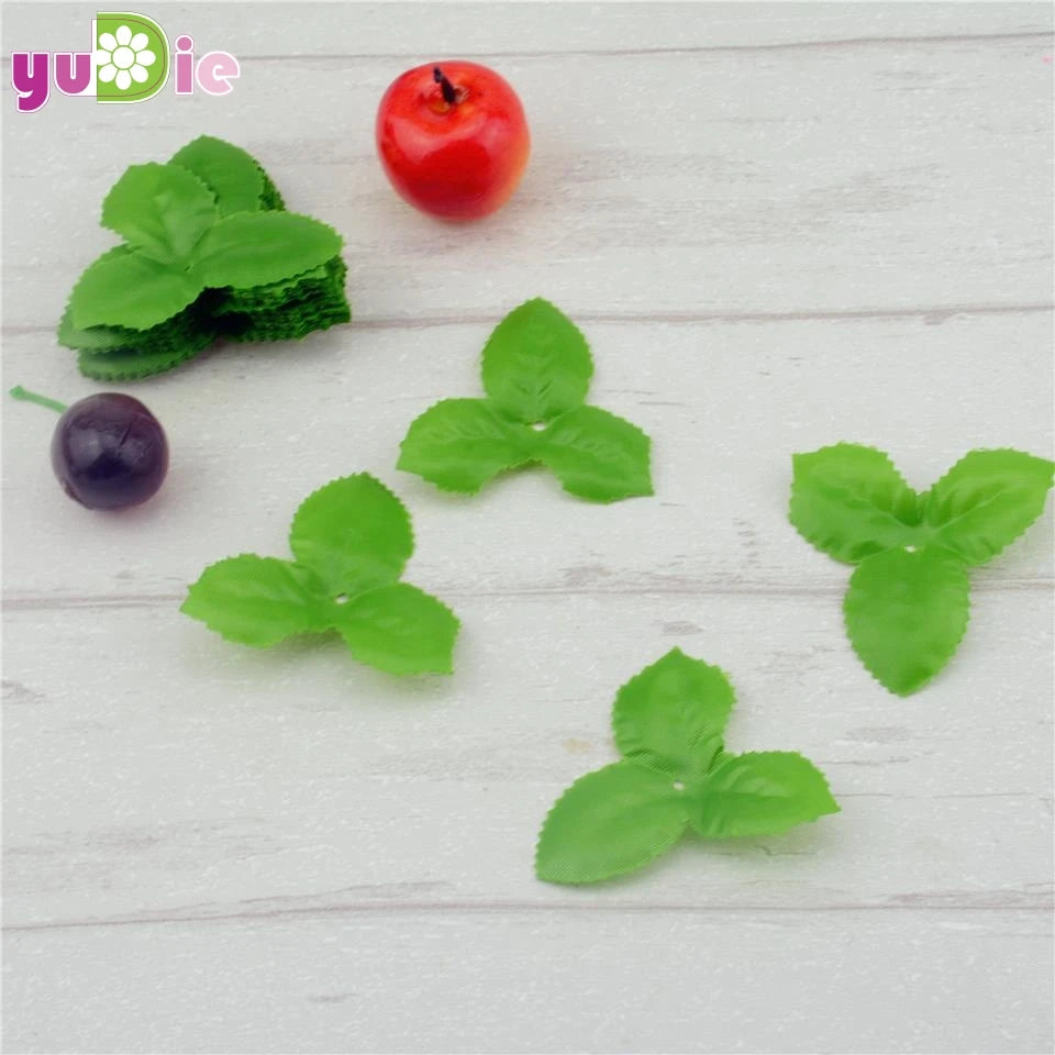 150Pcs Silk Green Artificial Leaves Fake Leaf for Home Decor Wedding Decoration DIY Wreath Artificial Plants Garland Accessories