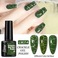 FTMY Single Pack Crackle Gel Nail Polish, Textured Crackle Effect/LED Gel Nail Polish, Specially Designed for DIY Creative Nail