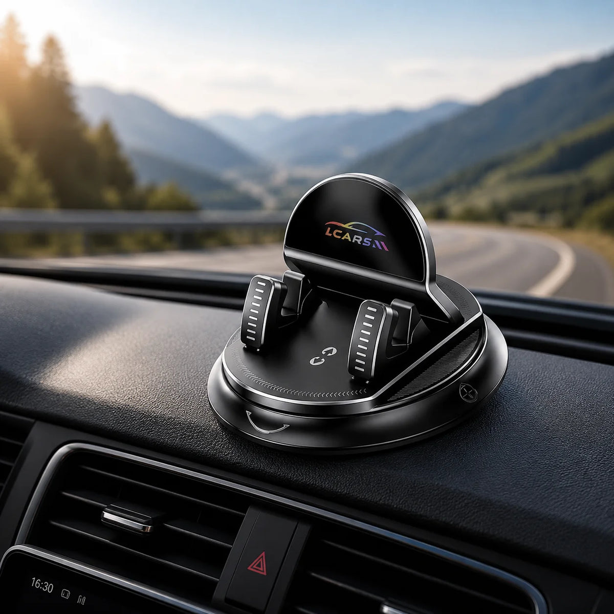 Universal Rotatable Car Phone Mount – Dashboard Suction Cup Stand for Mobile Navigation, Multi-Scene Use for Vehicle & Home