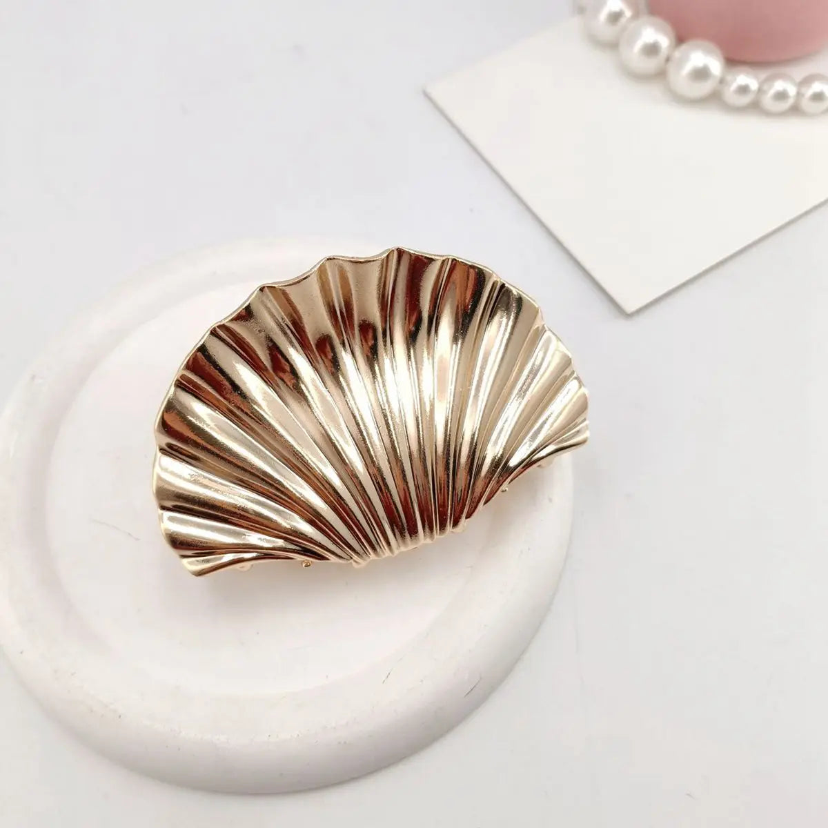 1/2 PCS Metal Irregular Texture Shell Shape Hair Claw Clips for Women Girls Hairclip Ponytail Hair Pins Fashion Hair Accessories