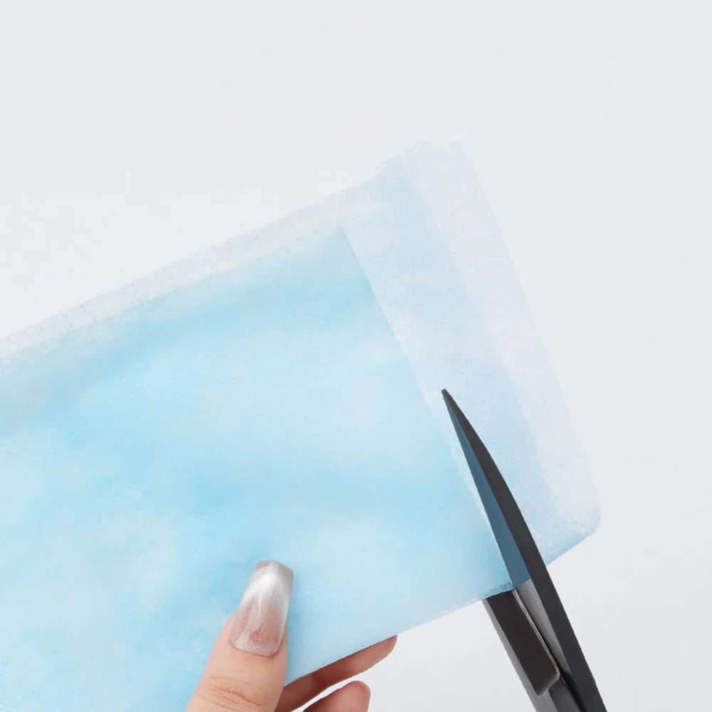 100pc Disposable Dustproof Nail Vacuum Filter 20*24cm Blue Nail Art Dust Collector Filter Nail Cleaner Non-Woven Dust Filter Mat