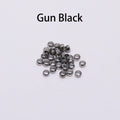 500pcs/lot Gold Silver Copper Ball Crimp End Beads Dia 1.5-3mm Stopper Spacer Beads For DIY Jewelry Making Supplies Accessories