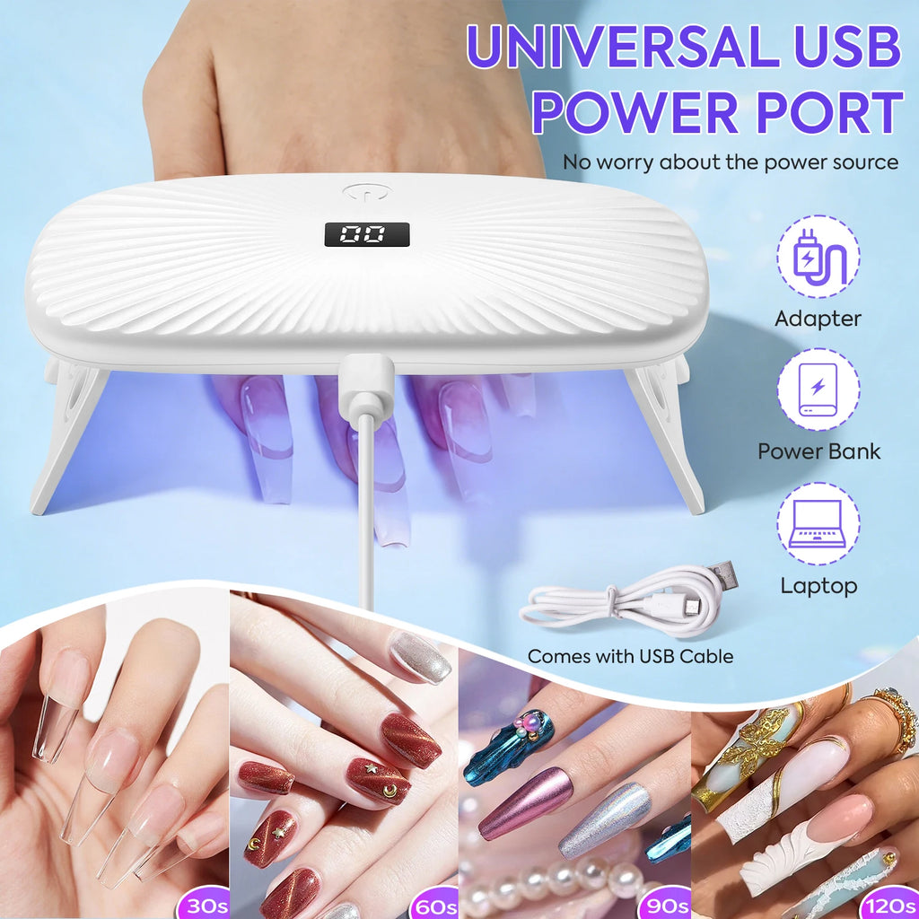 Professional 12LED Gel Nail Polish Dryer With 4Timers Setting Nail light For Fast Gel Nail Polish Home Manicure Salon Used
