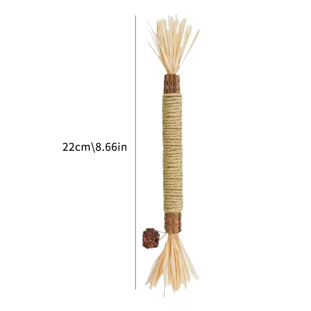 Catnip Teeth Grinding And Biting Stick Teasing Cat Stick Teasing Cat Toy Bell Teeth Grinding And Biting Stick