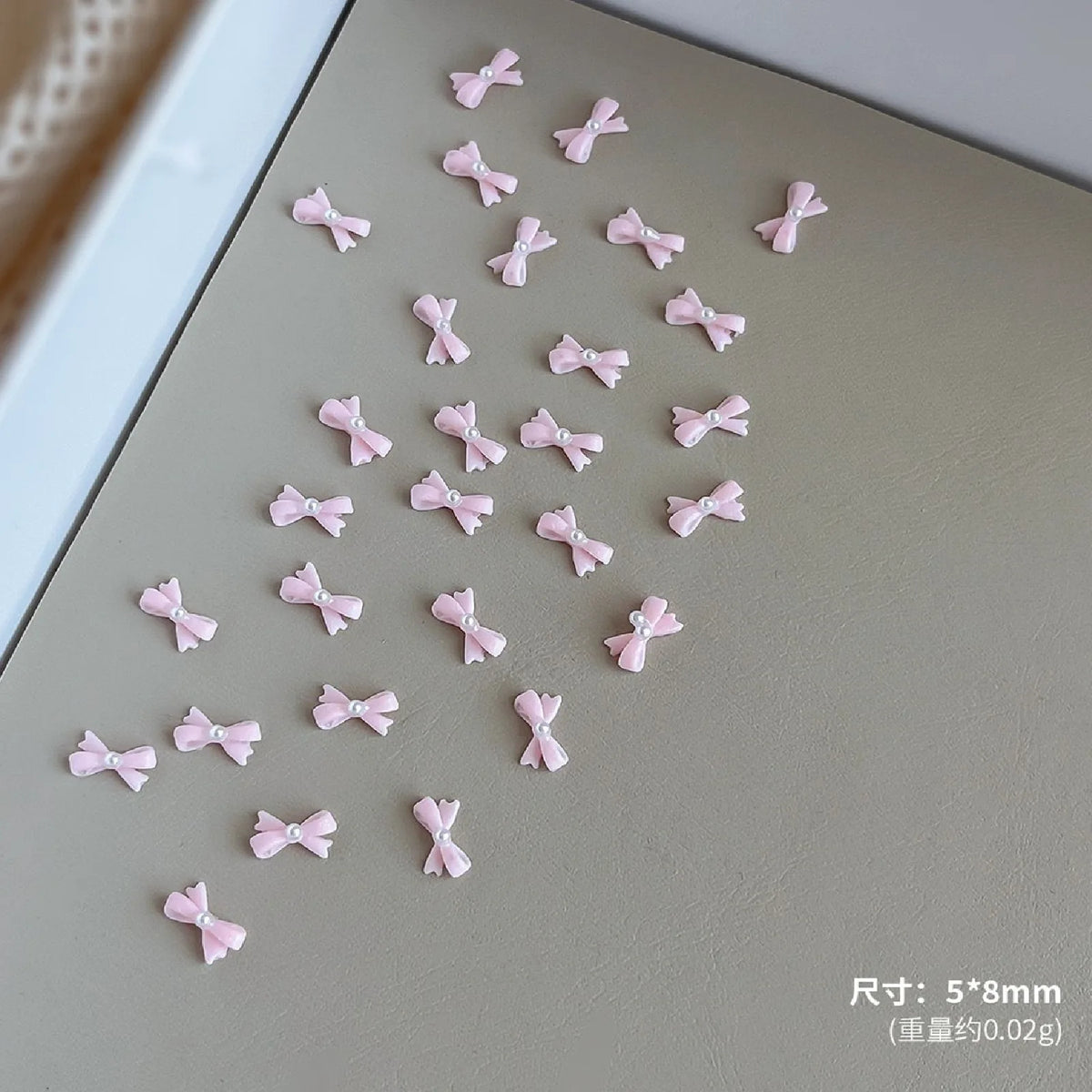 Mini Imitation Pearl Bow Nail Art Accessories Multi Colors Sweet and Cute Bow Decorative Nail Charms Supplies DIY Manicure Tools