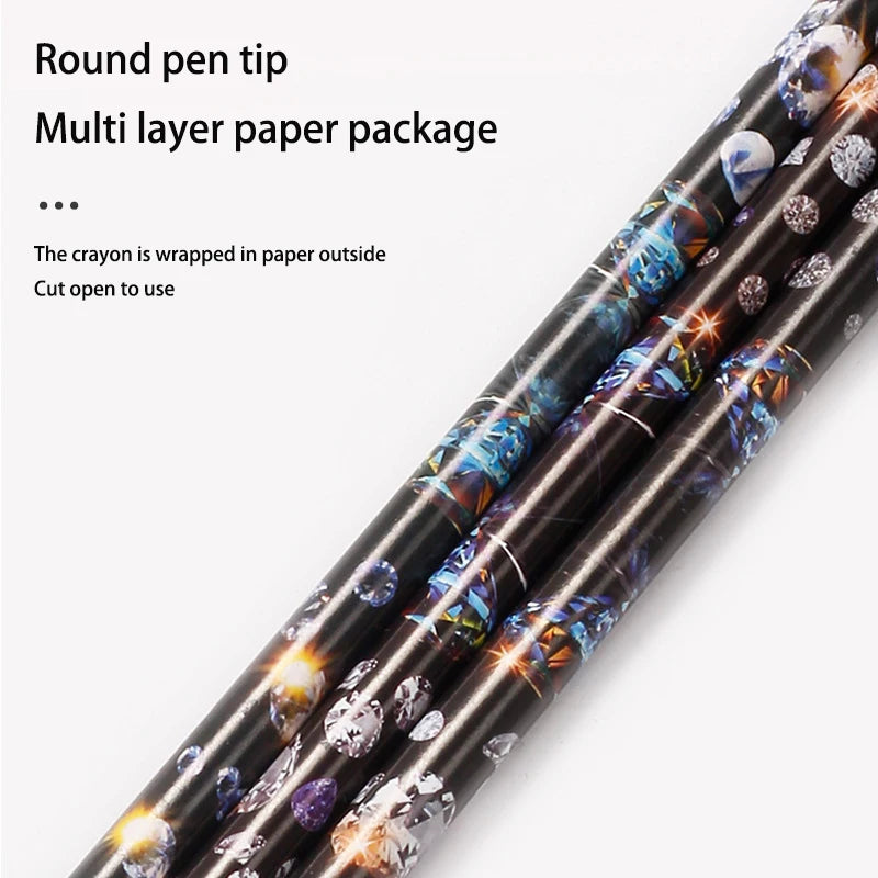 5Pcs Wax Pencil For Rhinestone Nail Point Drill Wax Pen Diamond Art Dotting Pen Self Adhesive Resin Picker Pencil Nail DIY Decor