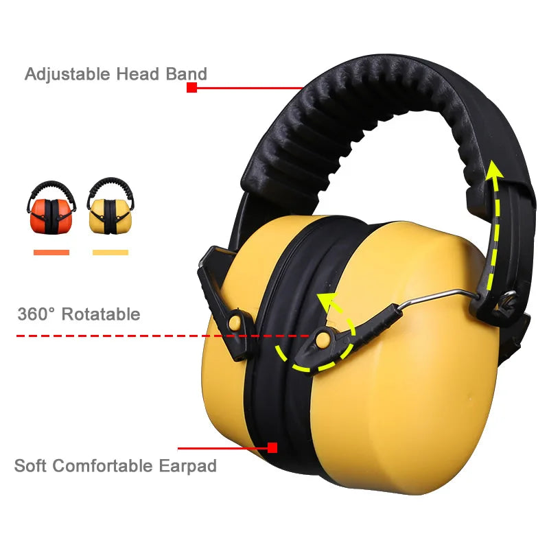 Safety Earmuffs – Noise Cancelling Ear Protection for Work, Study, Sleep, Woodworking / Shooting