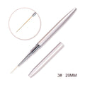 KADS Gel Liner Nail Art Brush 8/15/20mm 100% Kolinsky French Stripe Thin Pincel Liner Nails Brush DIY Drawing Painting Pen