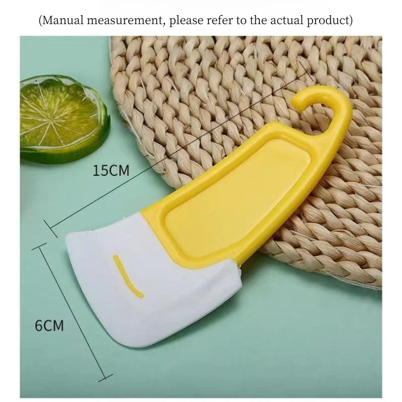 Cleaning Silicone Spatula Kitchen Scraper Soft Blade Scraper Brush Dirty Pan Pot Dishes Cleaner Tools Silicone Kitchen Utensils