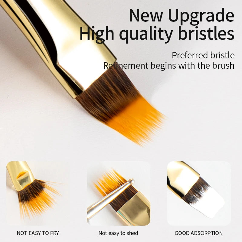 RSNAIL Nail Brush DIY Gradient Nail Art Painting Pen Transparent Acrylic Sweeping Brushes Drawing Manicure Nail Tool Accessories
