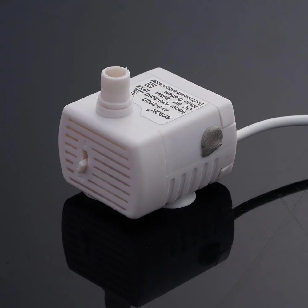 Pet Water Fountain Pump Quiet Prevent Dry Burning USB Powered DC Brushless Motor Mini Cat Water Dispenser Pump ﻿