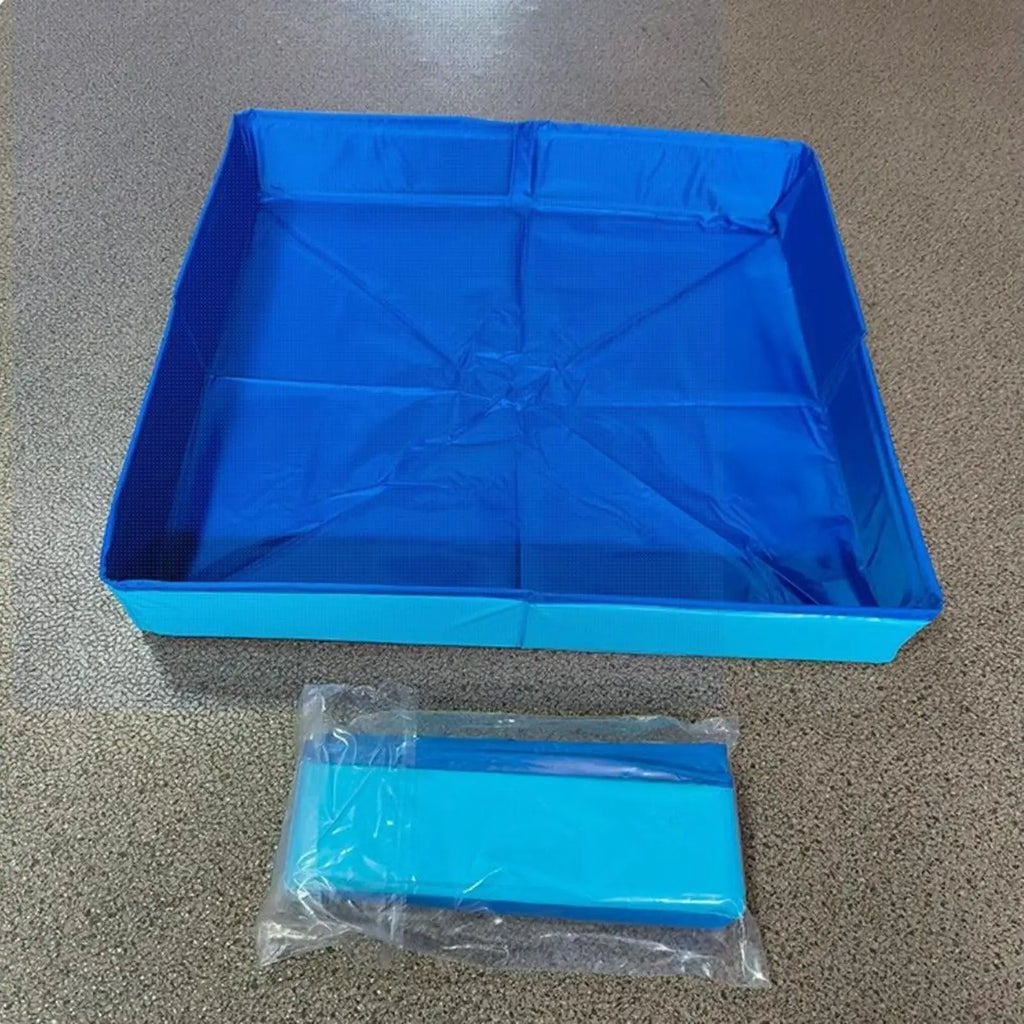 50x50cm PVC Folding Pet Swimming Pool Dog Cat Kiddie Wading Pool Pet Puppy Bathing Tub Summer Outdoor Backyard Water Fun Toys
