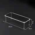 1-5 Tier Acrylic Display Risers Clear Shelf Doll Clay Figurine Display Stand for Desserts Perfume Organizer Showcase W-10