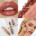MISS ROSE Velvet Lipstick Shimmer Glossy Lip Balm Hydrating Non-stick Cup Vivid Lip Gloss, Daily Portable Lips Makeup Cosmetics