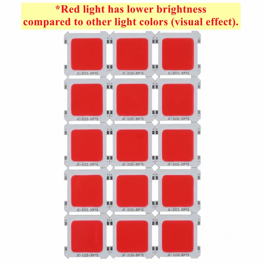 6 Light Colors 100~10PCS 3V LED COB Integrated Chip High Brightness Spotlight Tube Light Portable Camping Light Bulb Accessories
