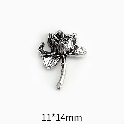 10Pcs Vintage Cross Nail Art Charms 3D Alloy Baroque Angel Heart Nail Art Decoration DIY Designer Luxury Manicure Accessories