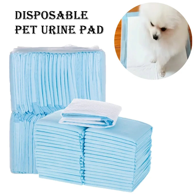 100/50/40/20PCS Pet Diaper Pads Absorbent Odor-Control Quick Dry Puppy Dog Training Pee Mats Pet Supplies Dog Toilet Disposable