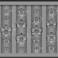 Z. 3D Phalaenopsis Flower Silicone Nail Mold DIY Sweet Butterfly Orchid Design Manicure Template Carving Nail Art Mold Tools