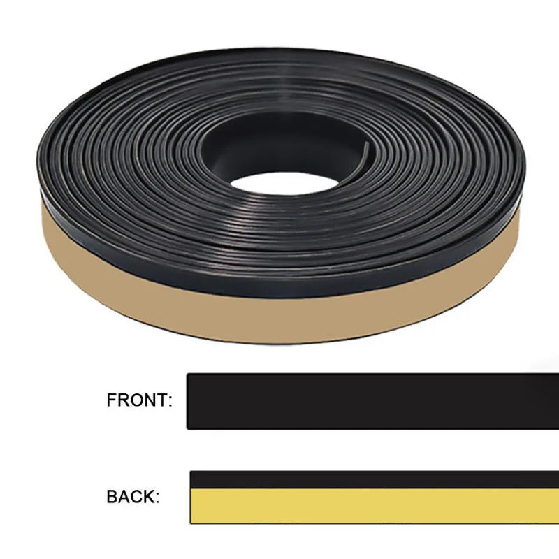Car Outer Window Seal Strip Waterproof Rubber Weather Edge for Front Rear Noise Insulation Anti-Dust Auto Interior Accessories